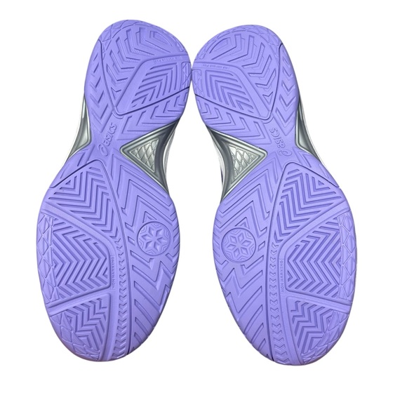 Women’s ASICS Gel-Dedicate 7 sneakers. White/Amethyst. Size 8W. - Picture 10 of 13